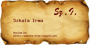 Szkala Irma névjegykártya
